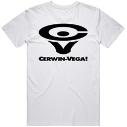 Cerwin Vega Sound Car Audio Sub Woofer Logo Mens Size Large White T Shirt Cerwin Vega Sound Car Audio Sub Woofer Logo Mens Size Large White T Shirt