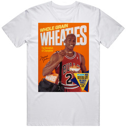 Michael Jordan Whole Grain Wheaties Basketball Mens Size Large White T Shirt Michael Jordan Whole Grain Wheaties Basketball Mens Size Large White T Shirt