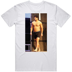 George Kittle Wears Jimmy Garoppolo Shirtless Funny Football Mens Size Large White T Shirt George Kittle Wears Jimmy Garoppolo Shirtless Funny Football Mens Size Large White T Shirt