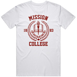 Mission College Fictional University School Daze Movie Fan Mens Size Large White T Shirt Mission College Fictional University School Daze Movie Fan Mens Size Large White T Shirt