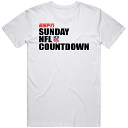 Espn Sunday Football Countdown Sports Fan Mens Size Large White T Shirt Espn Sunday Football Countdown Sports Fan Mens Size Large White T Shirt