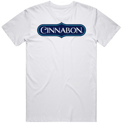 Cinnabon Fast Food Mens Size Large White T Shirt Cinnabon Fast Food Mens Size Large White T Shirt