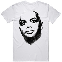 Charles Barkley Face Basketball Mens Size Large White T Shirt Charles Barkley Face Basketball Mens Size Large White T Shirt