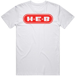 Heb Grocery Store Company Logo Mens Size Large White  T Shirt