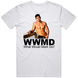Wwjd Mark Wahlberg Mens Size Large White  T Shirt
