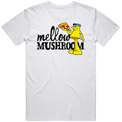 Mellow Mushroom Favourite Food Mens Size Large White  T Shirt