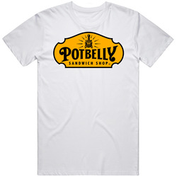 Potbelly Favourite Food Mens Size Large White T Shirt Potbelly Favourite Food Mens Size Large White T Shirt