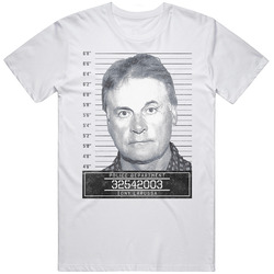 Tony Larussa Famous Sports Star Mugshot Police Department Mens Size Large White T Shirt Tony Larussa Famous Sports Star Mugshot Police Department Mens Size Large White T Shirt