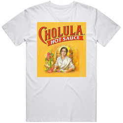 Cholula Hot Sauce Logo Label Mens Size Large White  T Shirt