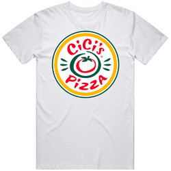 Cici's Pizza American Favourite Food Mens Size Large White  T Shirt