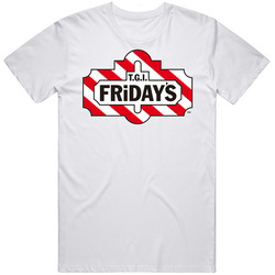 Tgi Friday's Favorite Fast Food Mens Size Large White T Shirt Tgi Friday's Favorite Fast Food Mens Size Large White T Shirt