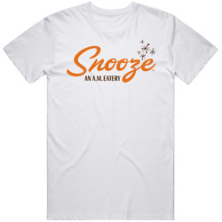 Snooze An Am Eatery Denver Colorado Top Restaurants Food Fan Lover Foodie Mens Size Large White T Shirt Snooze An Am Eatery Denver Colorado Top Restaurants Food Fan Lover Foodie Mens Size Large White T Shirt