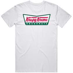 Krispy Kreme Popular Bakery Doughnut Shop Mens Size Large White T Shirt Krispy Kreme Popular Bakery Doughnut Shop Mens Size Large White T Shirt
