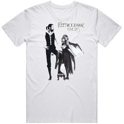 Fleetwood Mac Rumors Album Cover Mens Size Large White  T Shirt