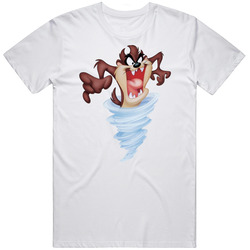 Tasmanian Devil Retro Cartoon Character Mens Size Large White T Shirt Tasmanian Devil Retro Cartoon Character Mens Size Large White T Shirt