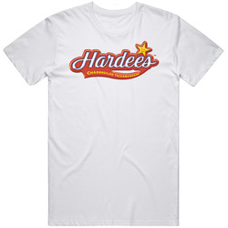 Hardee's American Favourite Food Mens Size Large White T Shirt Hardee's American Favourite Food Mens Size Large White T Shirt