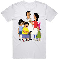 Bob's Burgers Mens Size Large White  T Shirt