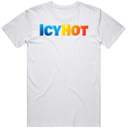 Icy Hot Best Over The Counter Medication Logo Mens Size Large White T Shirt Icy Hot Best Over The Counter Medication Logo Mens Size Large White T Shirt