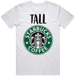 Starbucks Tall Drink Funny Halloween Group Costume Mens Size Large White T Shirt Starbucks Tall Drink Funny Halloween Group Costume Mens Size Large White T Shirt