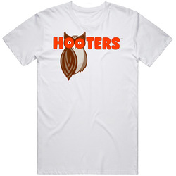 Hooters American Favourite Food Mens Size Large White T Shirt Hooters American Favourite Food Mens Size Large White T Shirt