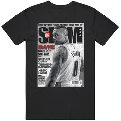 Slam Magazine Issue 186 Damian Lillard Popular Basketball Magazine Grunge Look Black Mens Size Large T Shirt Slam Magazine Issue 186 Damian Lillard Popular Basketball Magazine Grunge Look Black Mens Size Large T Shirt