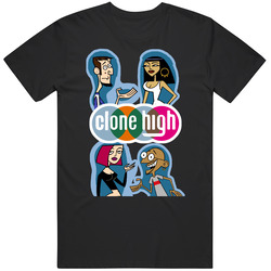 Clone High Cartoon Black Mens Size Large T Shirt Clone High Cartoon Black Mens Size Large T Shirt