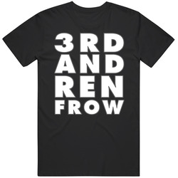 3rd And Renfrow Oakland Football Fan Black Mens Size Large T Shirt 3rd And Renfrow Oakland Football Fan Black Mens Size Large T Shirt