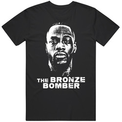 Deontay Wilder The Bronze Bomber Big Face Silhouette Boxing Fight Fan Black Mens Size Large T Shirt Deontay Wilder The Bronze Bomber Big Face Silhouette Boxing Fight Fan Black Mens Size Large T Shirt