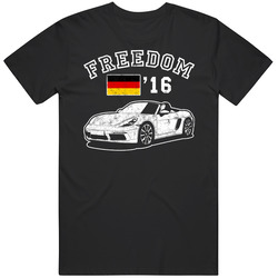 2016 Porsche 718 Boxster Freedom Car Fan Worn Look Black Mens Size Large T Shirt 2016 Porsche 718 Boxster Freedom Car Fan Worn Look Black Mens Size Large T Shirt