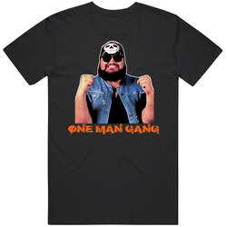 One Man Gang Wrestling Legend Black Mens Size Large T Shirt One Man Gang Wrestling Legend Black Mens Size Large T Shirt