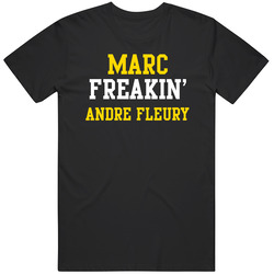 Marc Freakin Andre Fleury Pittsburgh Hockey Player Sports Fan Black Mens Size Large T Shirt Marc Freakin Andre Fleury Pittsburgh Hockey Player Sports Fan Black Mens Size Large T Shirt
