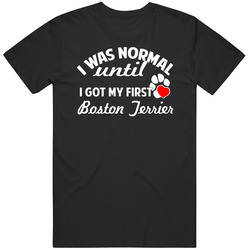 My First Boston Terrier Cool Funny Custom Breed Dog Lover Black Mens Size Large T Shirt My First Boston Terrier Cool Funny Custom Breed Dog Lover Black Mens Size Large T Shirt