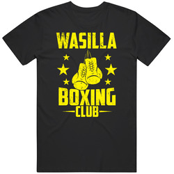 Wasilla Alaska Boxing Club Cool Sports Fitness Black Mens Size Large T Shirt Wasilla Alaska Boxing Club Cool Sports Fitness Black Mens Size Large T Shirt