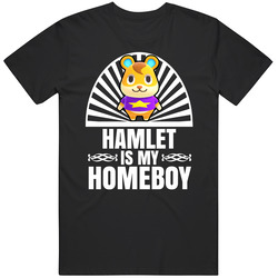 Hamlet Is My Homeboy Animal Crossing New Horizons Character Video Game Fan Black Mens Size Large T Shirt Hamlet Is My Homeboy Animal Crossing New Horizons Character Video Game Fan Black Mens Size Large T Shirt