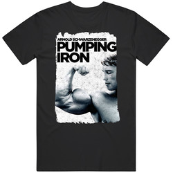 Arnold Schwarzenegger Pumping Iron Black Mens Size Large T Shirt Arnold Schwarzenegger Pumping Iron Black Mens Size Large T Shirt
