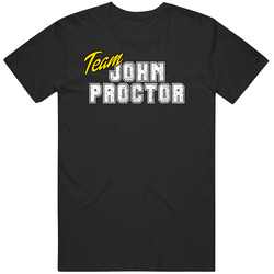 Team John Proctor The Crucible Favorite Novel Character Cool Fan Black Mens Size Large T Shirt Team John Proctor The Crucible Favorite Novel Character Cool Fan Black Mens Size Large T Shirt