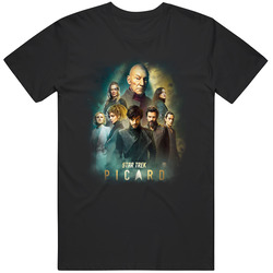 Star Trek Picard Tv Show Nebula Black Mens Size Large T Shirt Star Trek Picard Tv Show Nebula Black Mens Size Large T Shirt