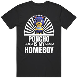 Poncho Is My Homeboy Animal Crossing New Horizons Character Video Game Fan Black Mens Size Large T Shirt Poncho Is My Homeboy Animal Crossing New Horizons Character Video Game Fan Black Mens Size Large T Shirt