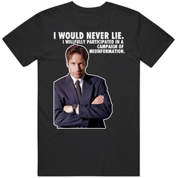 Fox Mulder X Files Black Mens Size Large T Shirt Fox Mulder X Files Black Mens Size Large T Shirt