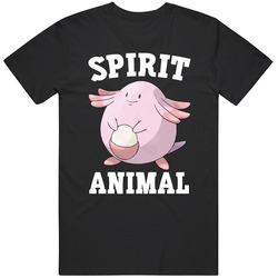 Chansey Is My Spirit Animal Fan Black Mens Size Large T Shirt Chansey Is My Spirit Animal Fan Black Mens Size Large T Shirt