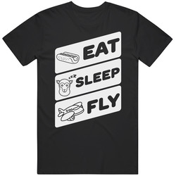 Eat Sleep Fly Flying Hobby Rc Planes Drones Funny Black Mens Size Large T Shirt Eat Sleep Fly Flying Hobby Rc Planes Drones Funny Black Mens Size Large T Shirt