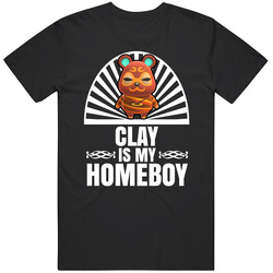 Clay Is My Homeboy Animal Crossing New Horizons Character Video Game Fan Black Mens Size Large T Shirt Clay Is My Homeboy Animal Crossing New Horizons Character Video Game Fan Black Mens Size Large T Shirt