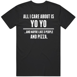 Yo Yo All I Care About Cool Sports Hobby Black Mens Size Large T Shirt Yo Yo All I Care About Cool Sports Hobby Black Mens Size Large T Shirt