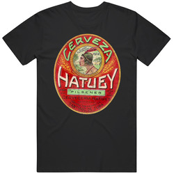 Hatuey Beer Vintage Cuban Beer Label Beer Lovers Black Mens Size Large T Shirt Hatuey Beer Vintage Cuban Beer Label Beer Lovers Black Mens Size Large T Shirt