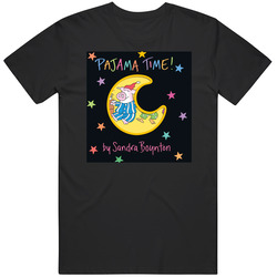 Pajama Time Classic Children's Storybook Cover Black Mens Size Large T Shirt Pajama Time Classic Children's Storybook Cover Black Mens Size Large T Shirt