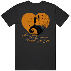 Nightmare Before Christmas We're Simply Meant To Be Black Mens Size Large T Shirt