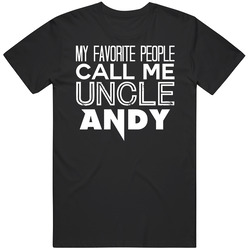 Favorite Uncle Andy Trendy Cool Name Black Mens Size Large T Shirt Favorite Uncle Andy Trendy Cool Name Black Mens Size Large T Shirt