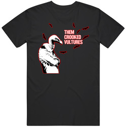 Them Crooked Vultures Grohl Page Black Mens Size Large T Shirt Them Crooked Vultures Grohl Page Black Mens Size Large T Shirt