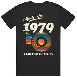 Made In 1979 Limited Edition Black Mens Size Large T Shirt Made In 1979 Limited Edition Black Mens Size Large T Shirt