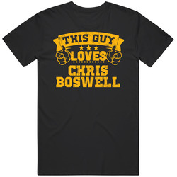 This Guy Loves Chris Boswell Pittsburgh Football Sports Athlete Black Mens Size Large T Shirt This Guy Loves Chris Boswell Pittsburgh Football Sports Athlete Black Mens Size Large T Shirt